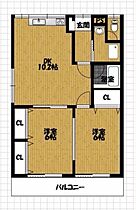 わかばハイツ A203 ｜ 群馬県伊勢崎市上諏訪町（賃貸アパート2LDK・2階・49.18㎡） その2