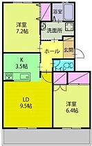 セイスイヒルズ 301 ｜ 群馬県伊勢崎市韮塚町（賃貸マンション2LDK・3階・64.00㎡） その2