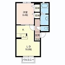 カーサ・エクセルＤ 105 ｜ 群馬県伊勢崎市田部井町３丁目（賃貸アパート1LDK・1階・41.32㎡） その2