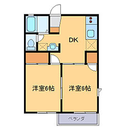間取図画像 2DK