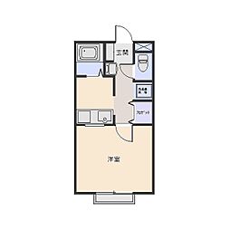 ＡＢＣフラッツ 1階1Kの間取り