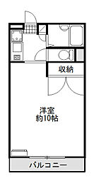 イーストＡ 1階1Kの間取り