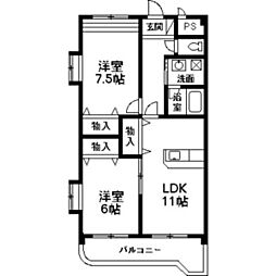 間取図画像 2LDK