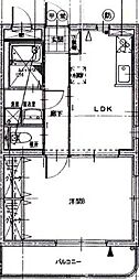 モギマンション 1DKの間取図画像