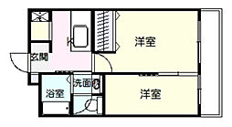 シルクマンション 1SKの間取図画像