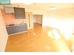 JR宇野線 大元駅 徒歩15分の賃貸マンション 4階1LDKのリビング/ダイニング