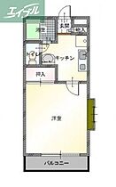 岡山県岡山市北区西古松1丁目（賃貸マンション1K・3階・26.23㎡） その2