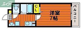 岡山県岡山市北区北長瀬表町2丁目（賃貸アパート1K・1階・21.54㎡） その2