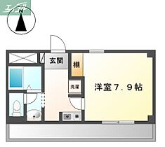 岡山県岡山市北区北長瀬本町（賃貸アパート1K・1階・24.79㎡） その2