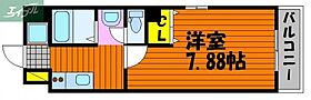 岡山県岡山市南区西市（賃貸マンション1K・4階・25.50㎡） その2