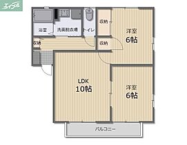 岡山県岡山市南区西市（賃貸アパート2LDK・2階・52.00㎡） その2