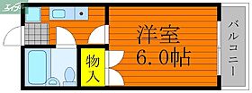 岡山県岡山市北区今2丁目（賃貸マンション1R・1階・17.40㎡） その2