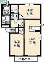 岡山県岡山市北区下中野（賃貸アパート2LDK・3階・56.18㎡） その2