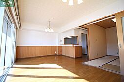 JR宇野線 大元駅 徒歩10分の賃貸マンション 1階2LDKのリビング/ダイニング