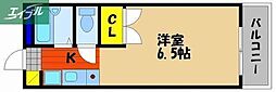 かずみね 1Kの間取図画像