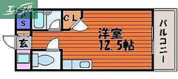 ウェスティンパレス 1Kの間取図画像