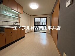 JR赤穂線 西大寺駅 徒歩35分の賃貸アパート 1階2DKのリビング/ダイニング