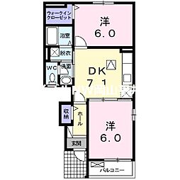 間取図画像 2DK