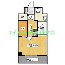 grandnoir 1Kの間取図画像