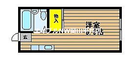 岡山県岡山市南区豊成1丁目（賃貸アパート1K・2階・17.95㎡） その2