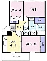 岡山県岡山市中区平井3丁目（賃貸マンション3DK・3階・55.00㎡） その2