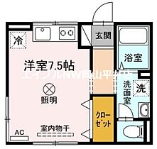 岡山県玉野市八浜町八浜（賃貸アパート1R・1階・25.30㎡） その2