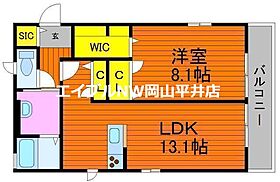 岡山県岡山市南区新福2丁目（賃貸アパート1LDK・1階・47.77㎡） その2