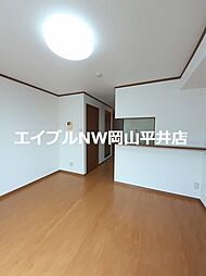 岡山電気軌道清輝橋線 清輝橋駅 徒歩36分の賃貸アパート 2階1LDKのリビング/ダイニング