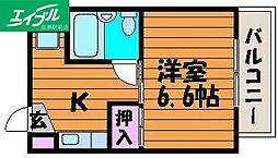 リアライズ門田屋敷 1Kの間取図画像