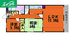グランメゾンK's 2LDKの間取図画像