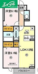 M-DREAM II 2LDKの間取図画像