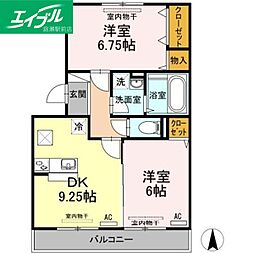 メルベーユ B棟 3階/-