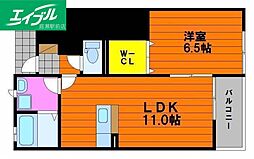 i.S延友C 1LDKの間取図画像