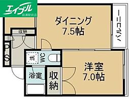 エルム20 2Kの間取図画像