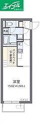 コンフォート倉敷 ワンルームの間取図画像