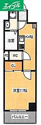 BellacasaNorth 1Kの間取図画像