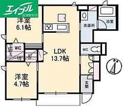 ラフィーネ B棟 1階