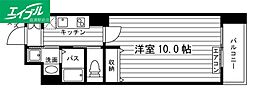 FORESTA川崎医大東 1Kの間取図画像