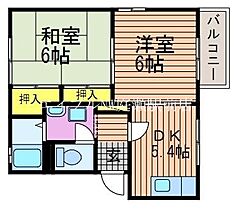 マーガレットハイツ  ｜ 岡山県岡山市北区尾上（賃貸アパート2K・2階・39.59㎡） その2