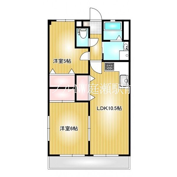 ガーディニアシティ上富井 ｜岡山県倉敷市上富井(賃貸マンション2LDK・3階・50.66㎡)の写真 その2