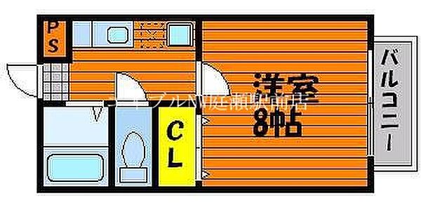 ハイツマスカットI ｜岡山県倉敷市中庄(賃貸アパート1K・2階・23.31㎡)の写真 その2