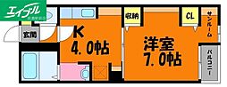 間取図画像 1K