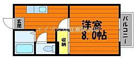 コーポ戸板  ｜ 岡山県倉敷市中庄（賃貸アパート1K・1階・26.00㎡） その2