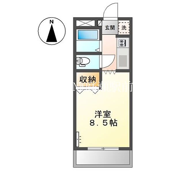 グランチェスタII ｜岡山県岡山市北区庭瀬(賃貸アパート1K・2階・24.00㎡)の写真 その2