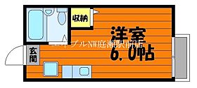 メゾンアルスＢ  ｜ 岡山県倉敷市徳芳（賃貸アパート1R・2階・18.00㎡） その2