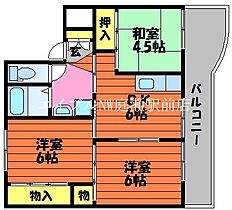 ＫＡＩ Ｔｅｒｒａｃｅ　I  ｜ 岡山県玉野市後閑（賃貸マンション3DK・1階・53.08㎡） その2