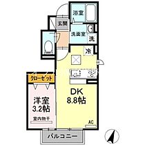 Square Villa 福島  ｜ 岡山県倉敷市福島（賃貸アパート1DK・1階・30.73㎡） その2