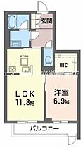 ミモザ（ＢＥＬＳ認証・ＺＥＨ）  ｜ 岡山県倉敷市帯高（賃貸マンション1LDK・1階・48.36㎡） その2