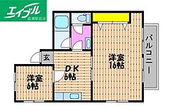 間取図画像 1LDK