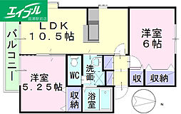 エクセレンス早島B 2階